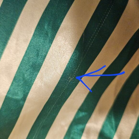 Show Me Your Mumu XXL Green White Satin Feel jammies. Soft. Sexy. Stylish. NY. - Picture 12 of 16